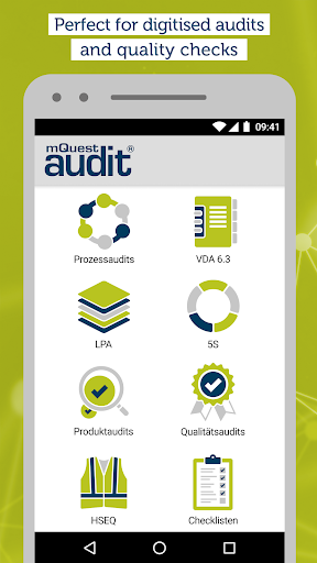 Android application mQuest Audit screenshort