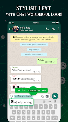 Chat Style For Whatsapp : Stylish Font 2021のおすすめ画像1