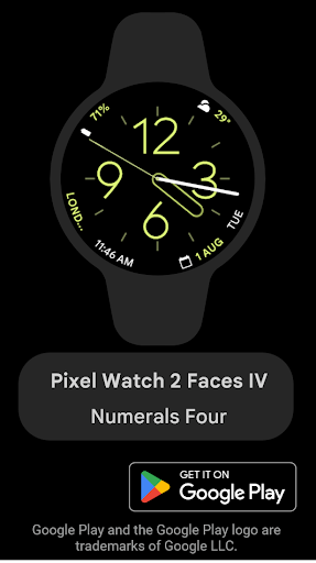 Android application Pixel Watch 2 Face IV screenshort
