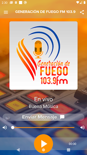 Android application Generación de fuego fm 103.9 screenshort
