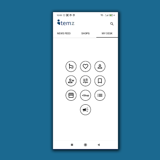 Android application Itemz : Marketplace screenshort
