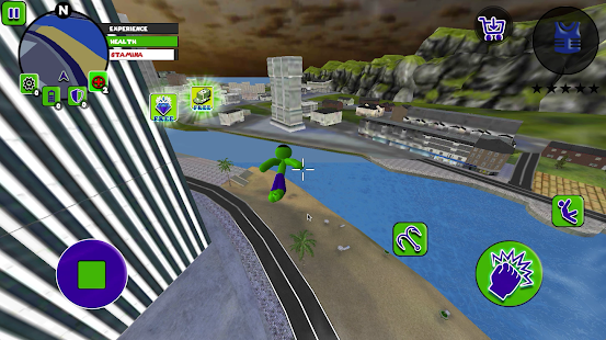 Incredible Green Monster Stickman Rope Hero 1.0 APK screenshots 11