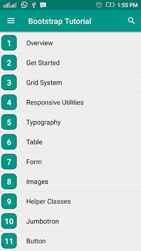 Android application Bootstrap Tutorial screenshort
