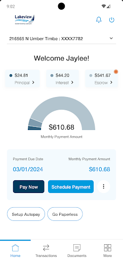Android application Lakeview Mortgage screenshort