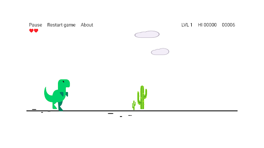 Cactus vs. Dino: Dino jumper