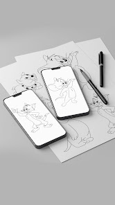 Captura 2 Draw Tom Cat and Jerry Mouse android
