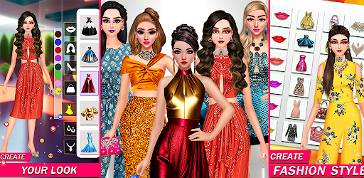 Android application Fashion Makeup Dress Up Girl screenshort