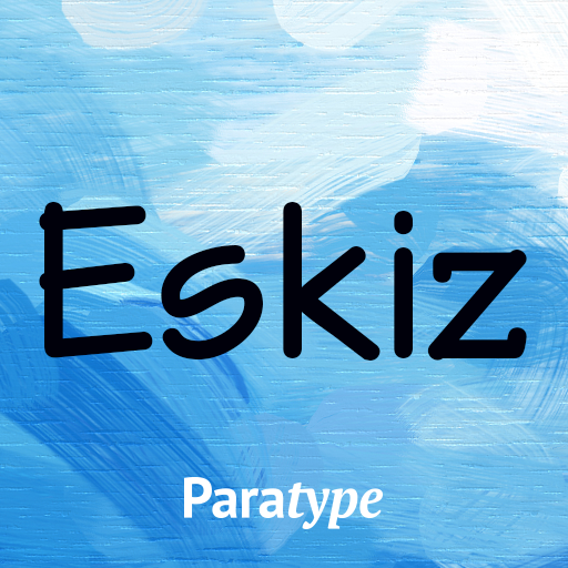 Eskiz Latin and Cyrillic FlipF logo