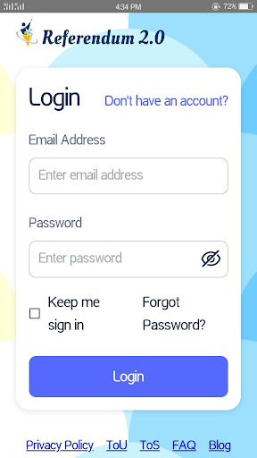 Android application Referendum 2.0 screenshort