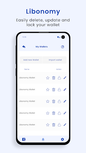 Android application Libonomy: Mobile Wallet screenshort