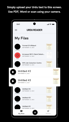 Android application Urdu Reader screenshort