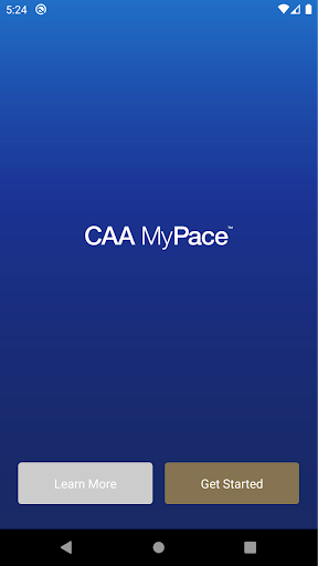 Android application CAA MyPace screenshort