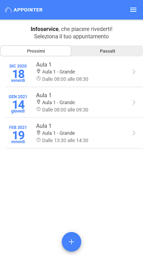 Android application Appointer screenshort