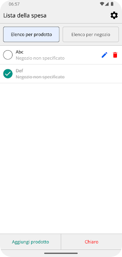 Anteprima dell'app