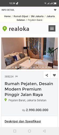 Realoka - Rumah Dijual Screen 3