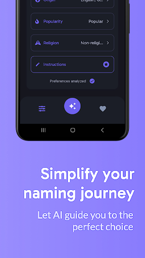 BabyNamesAI Screen 2