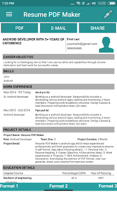 Resume PDF Maker / CV Builderのおすすめ画像2