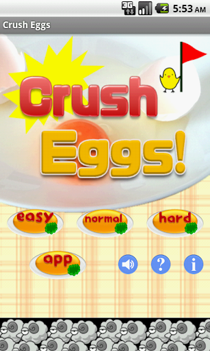 Android application Crush Eggs screenshort