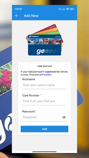 Queenslanders GoCard History Screen 3