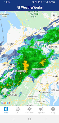 Android application WeatherWorks screenshort