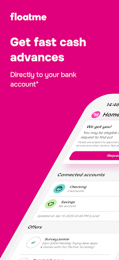 FloatMe: Fast Cash Advance App Screenshot 1 - AppWisp.com