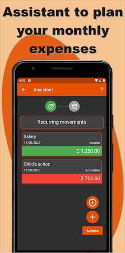 Dinheirinho- Personal Finances Screen 2