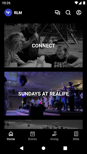 Android application Realife Ministries screenshort