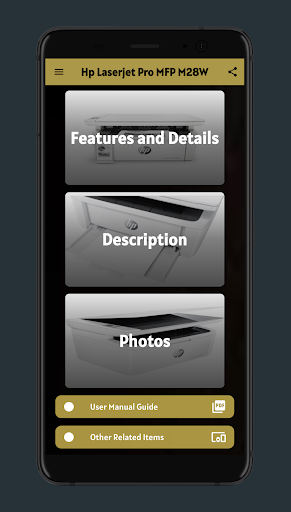 Android application hp laserjet pro mfp m28w guide screenshort