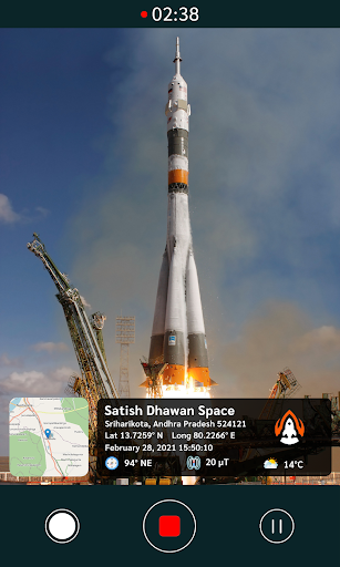 GPS map video camera