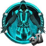 3D Neon Hero Assassin Theme icon