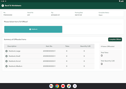 Production Floor App Screen 3