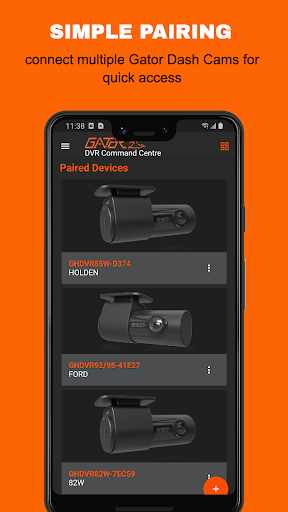 Android application Gator Dash Cam screenshort