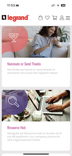 Android application Spark Legrand screenshort