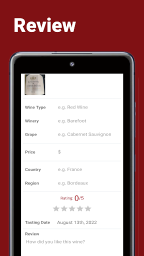 Dionysus: Wine Tasting Notes Screen 3