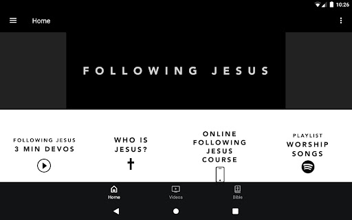 Screenshot of Following Jesus