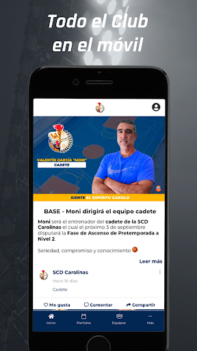 Android application SCD Carolinas Baloncesto screenshort