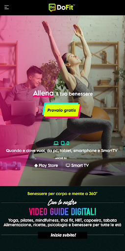 Android application DoFit Allenamento & Nutrizione screenshort
