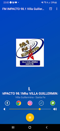 Impacto fm 98.1 Screen 2