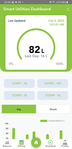 Greeneria Smart Water Meter Screen 2