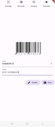 Simple Barcode & QR Code Screen 2