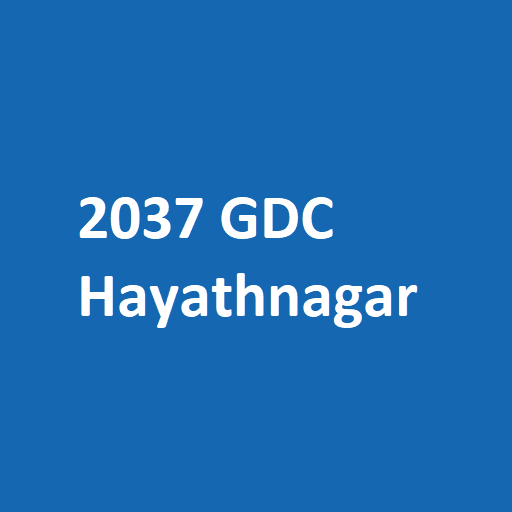 2037 GDC Hayathnagar logo