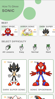 How to draw sonik characters - Screenshot 1