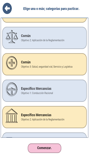 Examen CAP Viajeros España DGT Screen 2