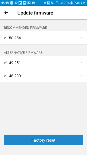 NFC Maintenance Screen 3