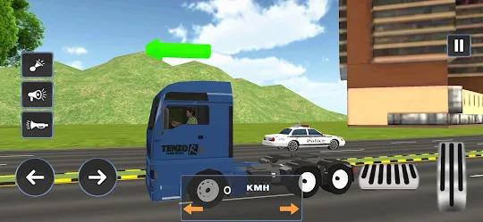트럭 운전 트럭 시뮬레이터
