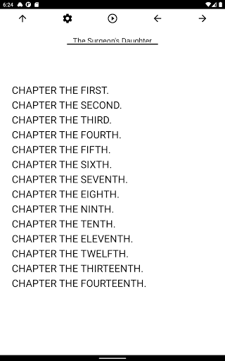 Book, The Surgeons Daughter Screen 3