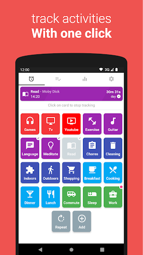 Screenshot of Simple Time Tracker