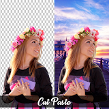 Cut paste photo editor icon