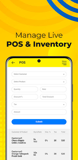 Yellow Store Business Screen 2