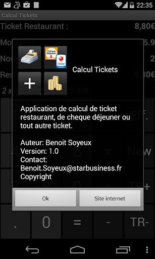 Calcul des Tickets Resto Screen 2